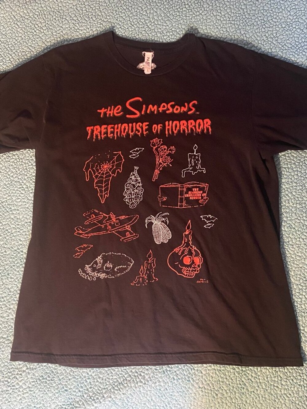 The Simpsons Treehouse of Horror Large T-shirt Halloween Unisex